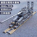 Afobrick KAZI KY10005 German 800mm Railway Gun Dora, view 2