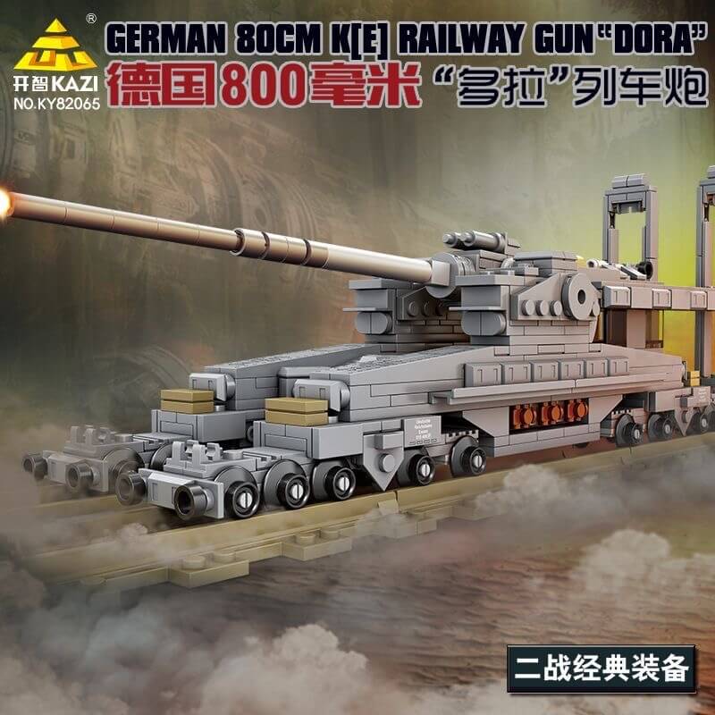 Afobrick KAZI KY82065 Dora Railway Gun