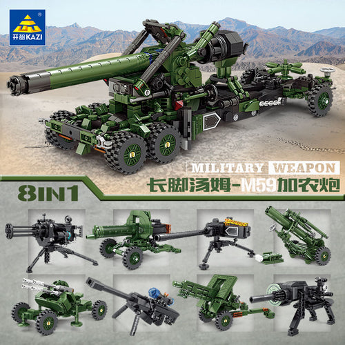 Afobrick KAZI Tom Long Legs M59 Cannon 8 IN 1