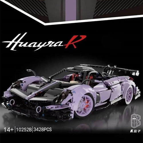 Afobrick KBOX 10252B PAGANI Huayrar R Purple 3428pcs