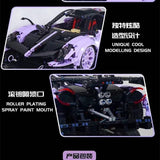 Afobrick KBOX 10252B PAGANI Huayrar R Purple 3428pcs, view 4