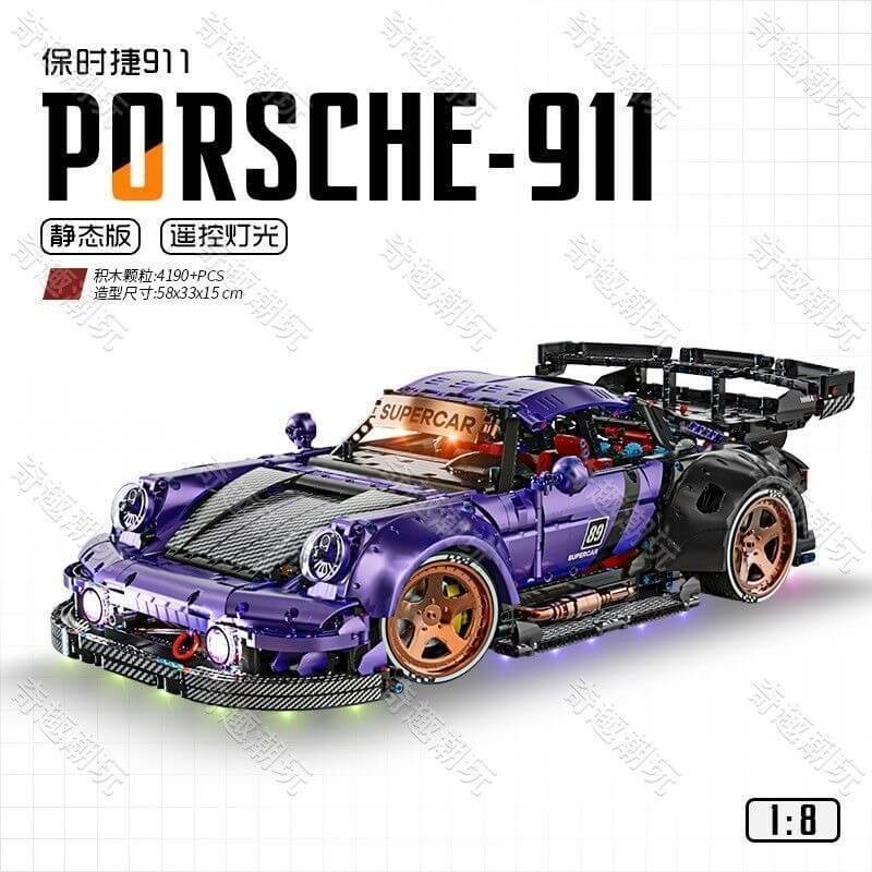 Afobrick KBOX 10544 Low-riding retro Porsche 911