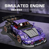 Afobrick KBOX 10544 Low-riding retro Porsche 911, view 3