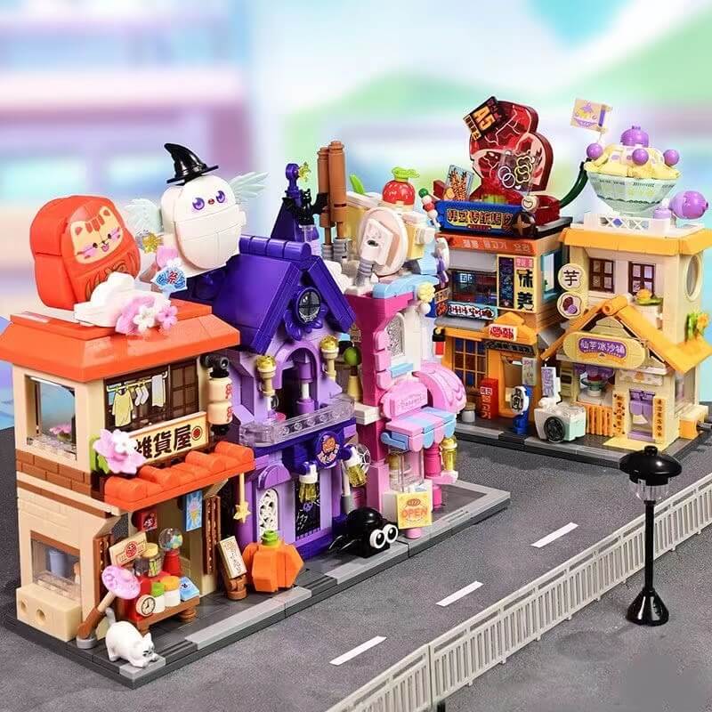 Afobrick Keeppley Colorful Mini Street View Season 5