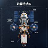 Afobrick Keeppley K10233 New Space Lunar Lander and Manned Lunar Rover, view 3