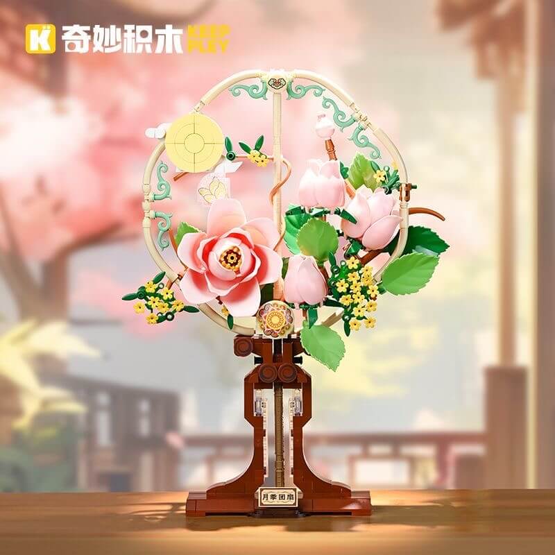 Afobrick Keeppley K10401 Rose Round Fan