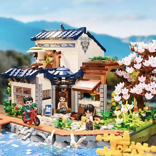 Afobrick Keeppley K18004 Dali Erhai Lake and Flowers