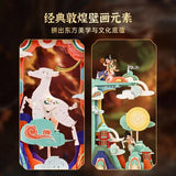 Afobrick Keeppley K19906 Dunhuang Mural Screen, view 3