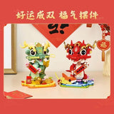 Afobrick Keeppley K19910 Auspicious Dragons, view 3
