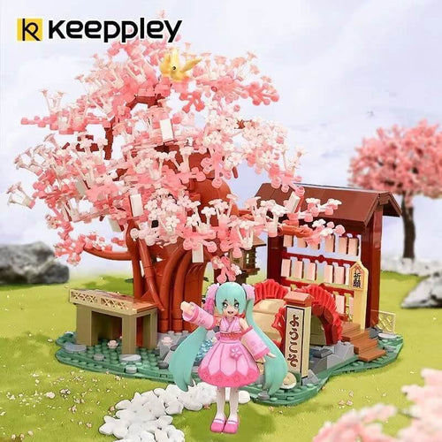 Afobrick Keeppley K20901 Hatsune Miku Sakurazaka Road