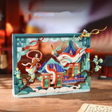 Afobrick Keeppley K21405 Dunhuang Flying Dancer Screen Ornament, view 2