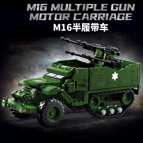 Afobrick LEYI 66080 M16 Multiple Gun Motor Carriage