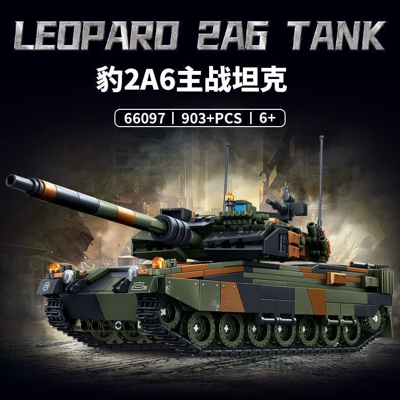 Afobrick LEYI 66097 Leopard 2A6 Tank