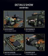 Afobrick LEYI 66097 Leopard 2A6 Tank, view 4