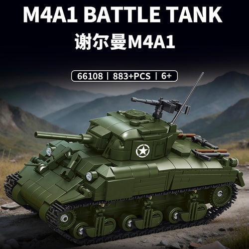 Afobrick LEYI 66108 M4A1 BATTLE TANK