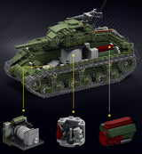 Afobrick LEYI 66108 M4A1 BATTLE TANK, view 5