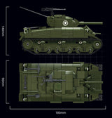 Afobrick LEYI 66108 M4A1 BATTLE TANK, view 6