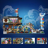 Afobrick Loz 1049 Japanese fish stall Mini Brick, view 3