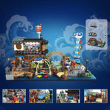 Afobrick Loz 1049 Japanese fish stall Mini Brick, view 4