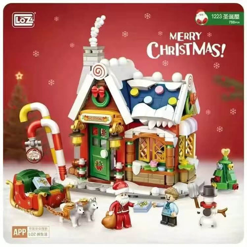 Afobrick Loz 1223 Christmas House Mini Brick