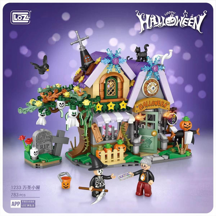 Afobrick Loz 1233 halloween house Mini Brick