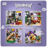 Afobrick Loz 1233 halloween house Mini Brick, view 3