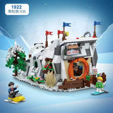 Afobrick Loz 1922 Ski Resort Mini Brick, view 3