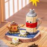 Afobrick Loz Brewing tea around the fire Mini Brick, view 5
