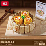 Afobrick Loz Cantonese morning tea 6 in 1 Mini Brick, view 2