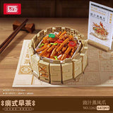 Afobrick Loz Cantonese morning tea 6 in 1 Mini Brick, view 4