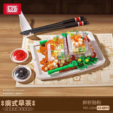 Afobrick Loz Cantonese morning tea 6 in 1 Mini Brick, view 6