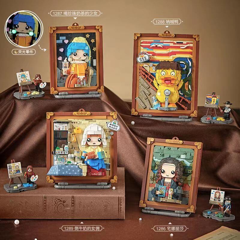 Afobrick Loz Cute Painting Mini Brick