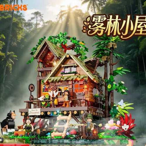 Afobrick Lumibricks 10015 fog forest cabin
