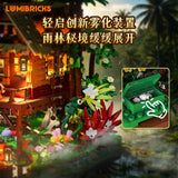 Afobrick Lumibricks 10015 fog forest cabin, view 3
