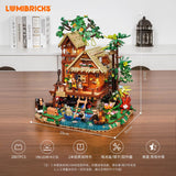 Afobrick Lumibricks 10015 fog forest cabin, view 5