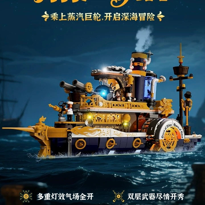Afobrick Lumibricks 11016 Steampunk Steamship