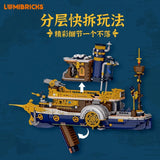 Afobrick Lumibricks 11016 Steampunk Steamship, view 3