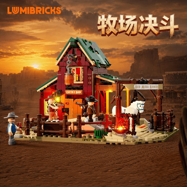 Afobrick Lumibricks 14017 ranch duel