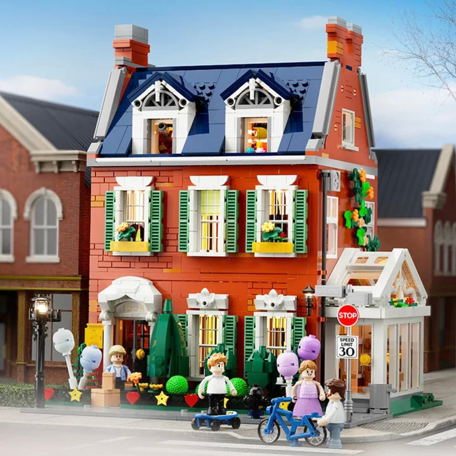 Afobrick Lumibricks 15009 Red brick villa