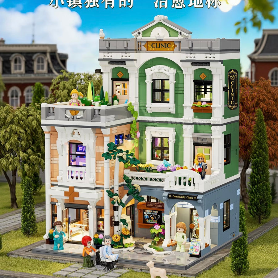 Afobrick Lumibricks 15011 Tree-lined Clinic