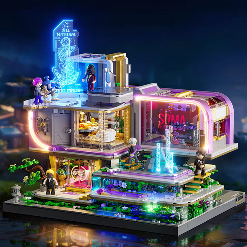 Afobrick Lumibricks 17013 High-end Cyber-style Restaurant
