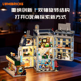Afobrick Lumibricks 19012 Street barber shop, view 4