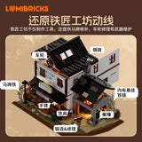 Afobrick Lumibricks L9089 Western Blacksmith Shop, view 2