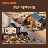 Afobrick Lumibricks L9089 Western Blacksmith Shop, view 4
