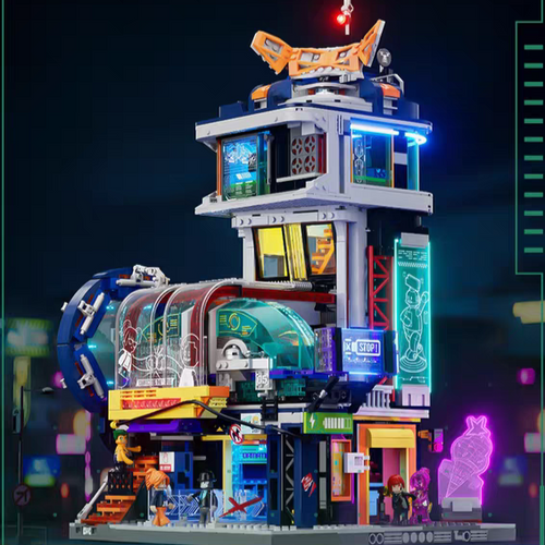 Afobrick Lumibricks L9098 maglev train station