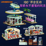 Afobrick Lumibricks L9104 UFO Drive-In Restaurant, view 2