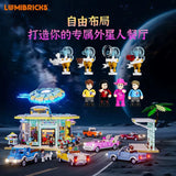 Afobrick Lumibricks L9104 UFO Drive-In Restaurant, view 4