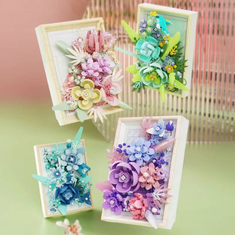 Afobrick MJI Flower Picture Frame