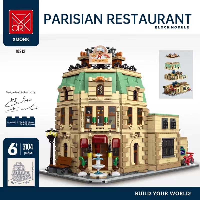 Afobrick Mork 10212 Ratatouille Parisian Restaurant