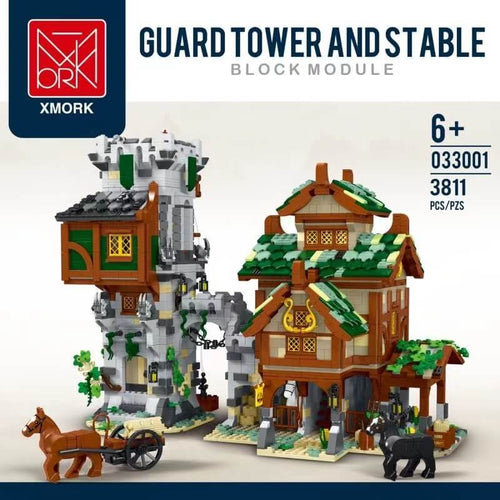 Afobrick MORK MODEL 033001 Guard Tower And Stable